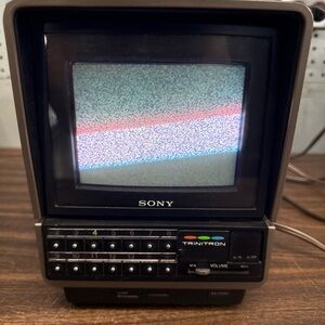 Vintage Sony Trintitron 5 Inch Analog Color Tv KV-5200 1979 Tested Fully Operate